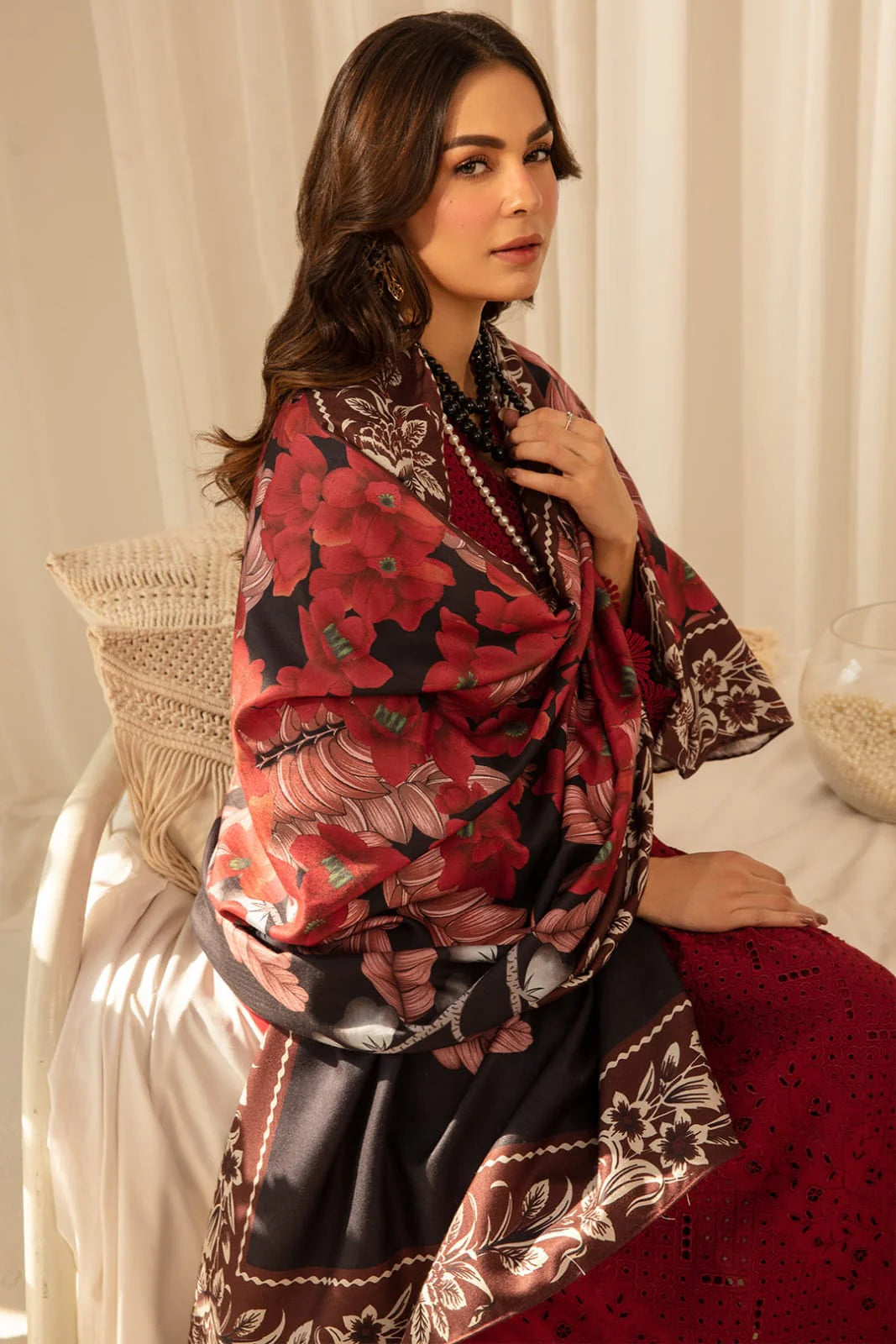 3 PC BORING EMBROIDERED LAWN SUIT-NG101